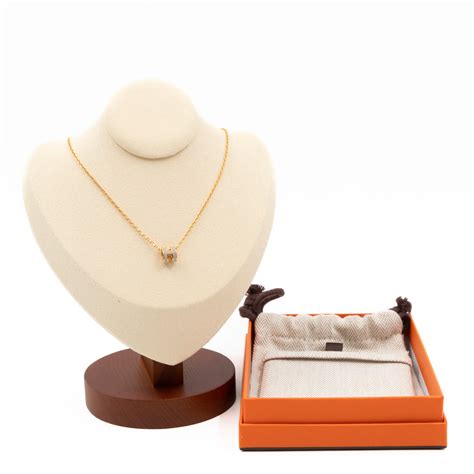 hermes mini pop h marron glace|mini pop h necklace.